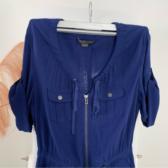 AX Armani Exchange Zip Front Adjustable Jumpsuit Size 0P - Picture 3 of 16